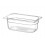 Gastronormbak 1/4 100mm Polycarbonaat Transparant