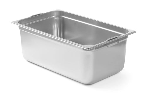  Gastronormbak met intrekbare handgrepen | HENDI | GN 1/1 | 14L | 530x325x(H)100mm