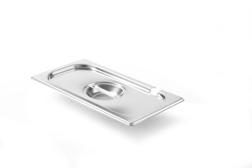 Deksel voor Gastronormbak met lepeluitsparing | HENDI | Kitchen Line | GN 1/3 | 325x176mm