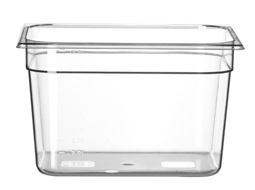 Gastronormbak Polycarbonaat | HENDI | Profi Line | GN 1/2 | 12,5L | Transparant | 325x265x(H)200mm