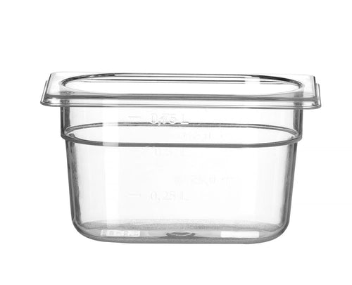Gastronormbak Polycarbonaat | HENDI | Profi Line | GN 1/9 | 1L | Transparant | 176x108x(H)100mm