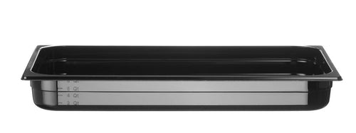 Gastronormbak Polycarbonaat | HENDI | Profi Line | GN 1/1 | 9L | Zwart | 530x325x(H)65mm