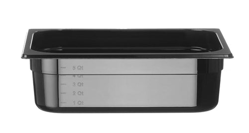 Gastronormbak Polycarbonaat | HENDI | Profi Line | GN 1/2 | 6,5L | Zwart | 325x265x(H)100mm