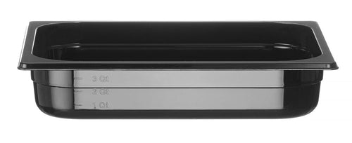 Gastronormbak Polycarbonaat | HENDI | Profi Line | GN 1/2 | 4L | Zwart | 325x265x(H)65mm