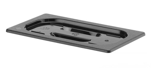 Deksel voor Gastronormbak Polycarbonaat | HENDI | GN 1/4 | Zwart | 265x162mm