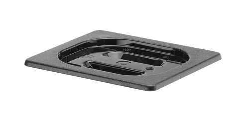 Deksel voor Gastronormbak Polycarbonaat | HENDI | GN 1/6 | Zwart | 176x162mm