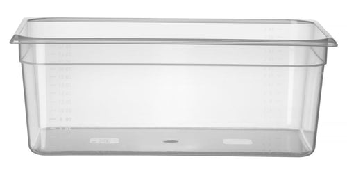 Gastronormbak Polypropyleen | HENDI | Profi Line | GN 1/1 | 28L | Transparant | 530x325x(H)200mm