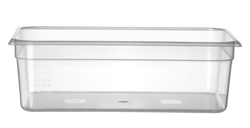 Gastronormbak Polypropyleen | HENDI | Profi Line | GN 1/1 | 21L | Transparant | 530x325x(H)150mm