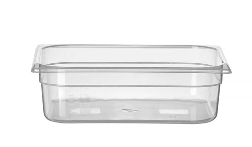 Gastronormbak Polypropyleen | HENDI | Profi Line | GN 1/2 | 6,5L | Transparant | 325x265x(H)100mm
