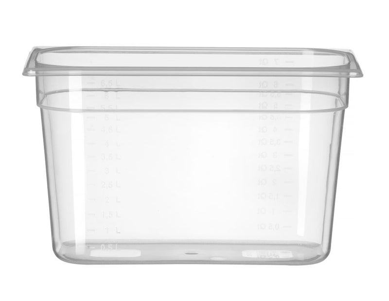 Gastronormbak Polypropyleen | HENDI | Profi Line | GN 1/3 | 7,8L | Transparant | 325x176x(H)200mm