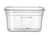 HACCP Voorraaddoos | HENDI | GN 1/4 | 4L | Transparant | 265x162x(H)150mm