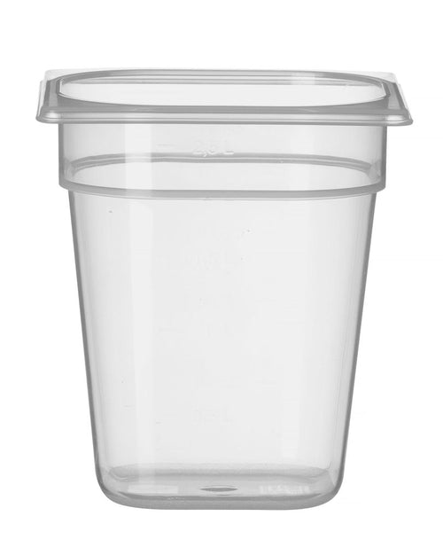Gastronormbak Polypropyleen | HENDI | Profi Line | GN 1/6 | 3,4L | Transparant | 176x162x(H)200mm