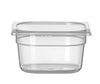 Gastronormbak Polypropyleen | HENDI | Profi Line | GN 1/6 | 1,6L | Transparant | 176x162x(H)100mm