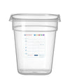 HACCP Voorraaddoos | HENDI | GN 1/6 | 3,4L | Transparant | 176x162x(H)200mm