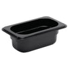 Vogue Polycarbonaat Gastronormbak | Zwart | GN1/9 65mm(H)