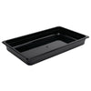 Vogue Polycarbonaat Gastronormbak | Zwart | GN 1/1 65mm(H)