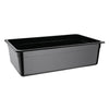Vogue Polycarbonaat Gastronormbak | Zwart | GN 1/1 150mm(H)