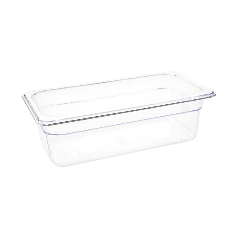 Vogue Polycarbonaat 1/3 Gastronormbak 100mm(H) | Transparant