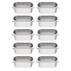 Vogue GN Gastronormbakken set 10x GN 1/4 (10 stuks)