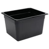 Vogue Polycarbonaat Gastronormbak | Zwart | GN 1/2 200mm(H)
