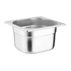 Vogue RVS Gastronormbakken set met deksels 1/6 (4 stuks)