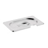 Vogue RVS deksel met lepeluitsparing GN 1/9