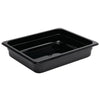 Vogue Polycarbonaat Gastronormbak | Zwart | GN 1/2 65mm(H)