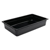 Vogue Polycarbonaat Gastronormbak | Zwart | GN 1/1 100mm(H)