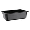 Vogue Polycarbonaat Gastronormbak | Zwart | GN 1/2 100mm(H)