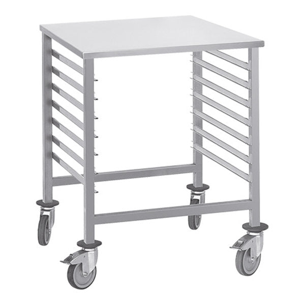 EMGA Regaalwagen | 7x GN 2/1 | Werkplateau | Tussenruimte 75mm | 660x750x900mm | RVS