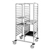 EMGA Regaalwagen Gelast | 2x17 Etages GN 1/1 | Tussenruimte 75mm | 810x635x1710mm | RVS