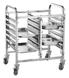 Hendi Dubbele Regaalwagen | 12x GN 1/1 | 810x610x960mm | RVS